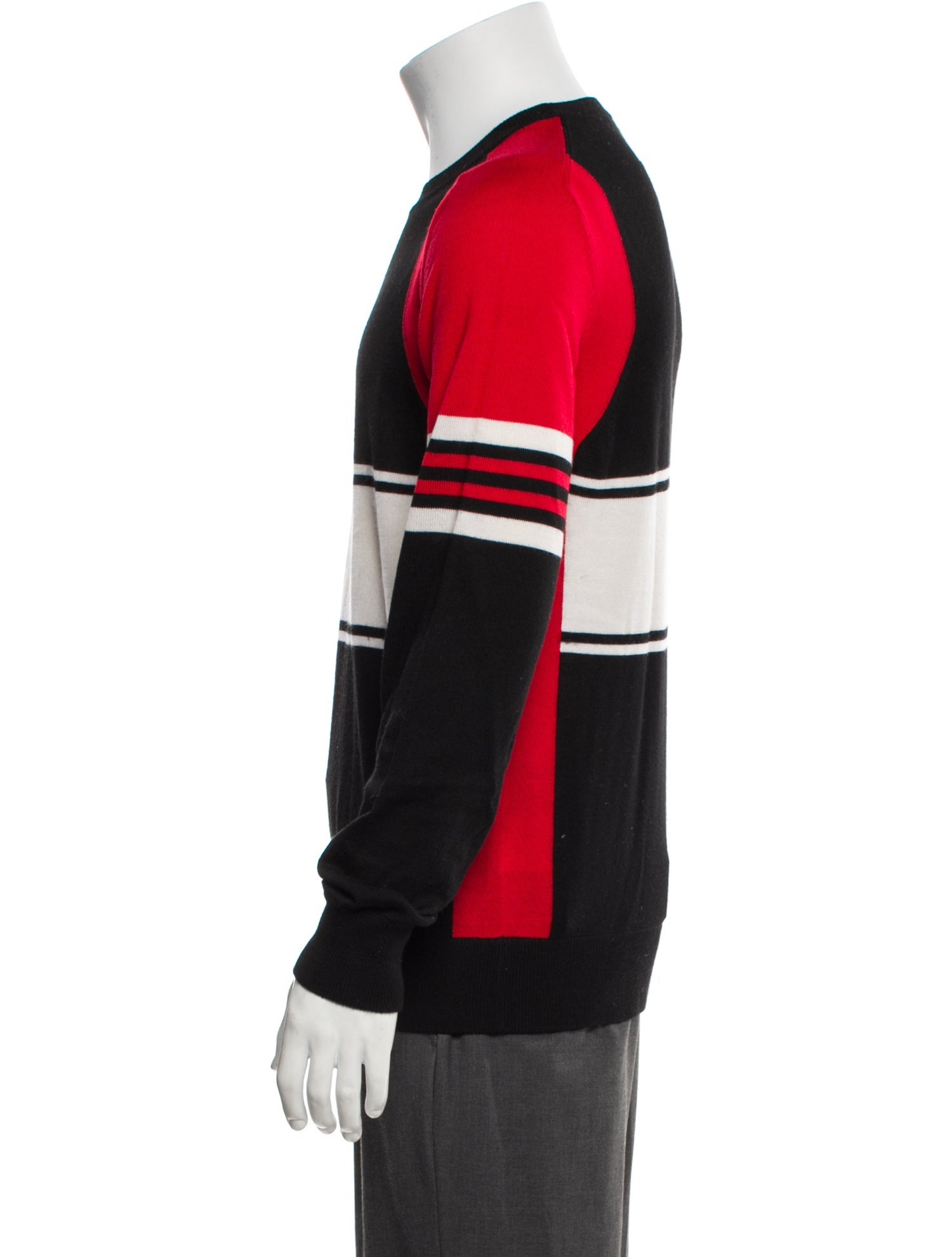 Givenchy Wool Colorblock Pattern Pullover