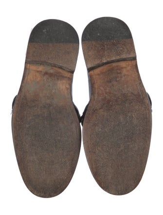 Givenchy Leather Chain-Link Accents Loafers