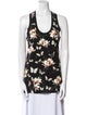 Givenchy Floral Print Scoop Neck Blouse