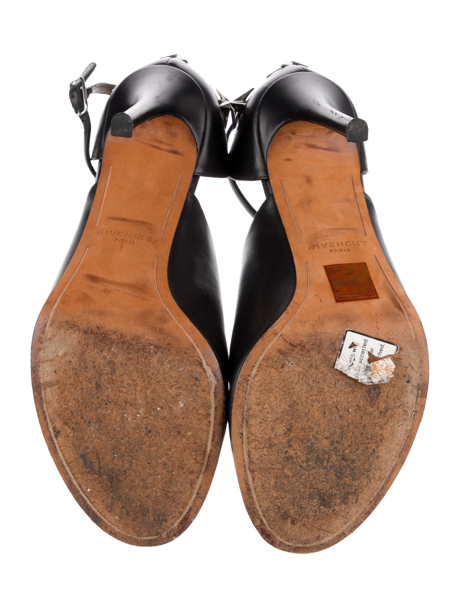 Givenchy Leather Studded Accents Sandals