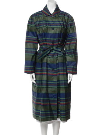 Givenchy Plaid Print Trench Coat