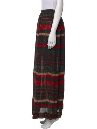 Givenchy Striped Long Skirt
