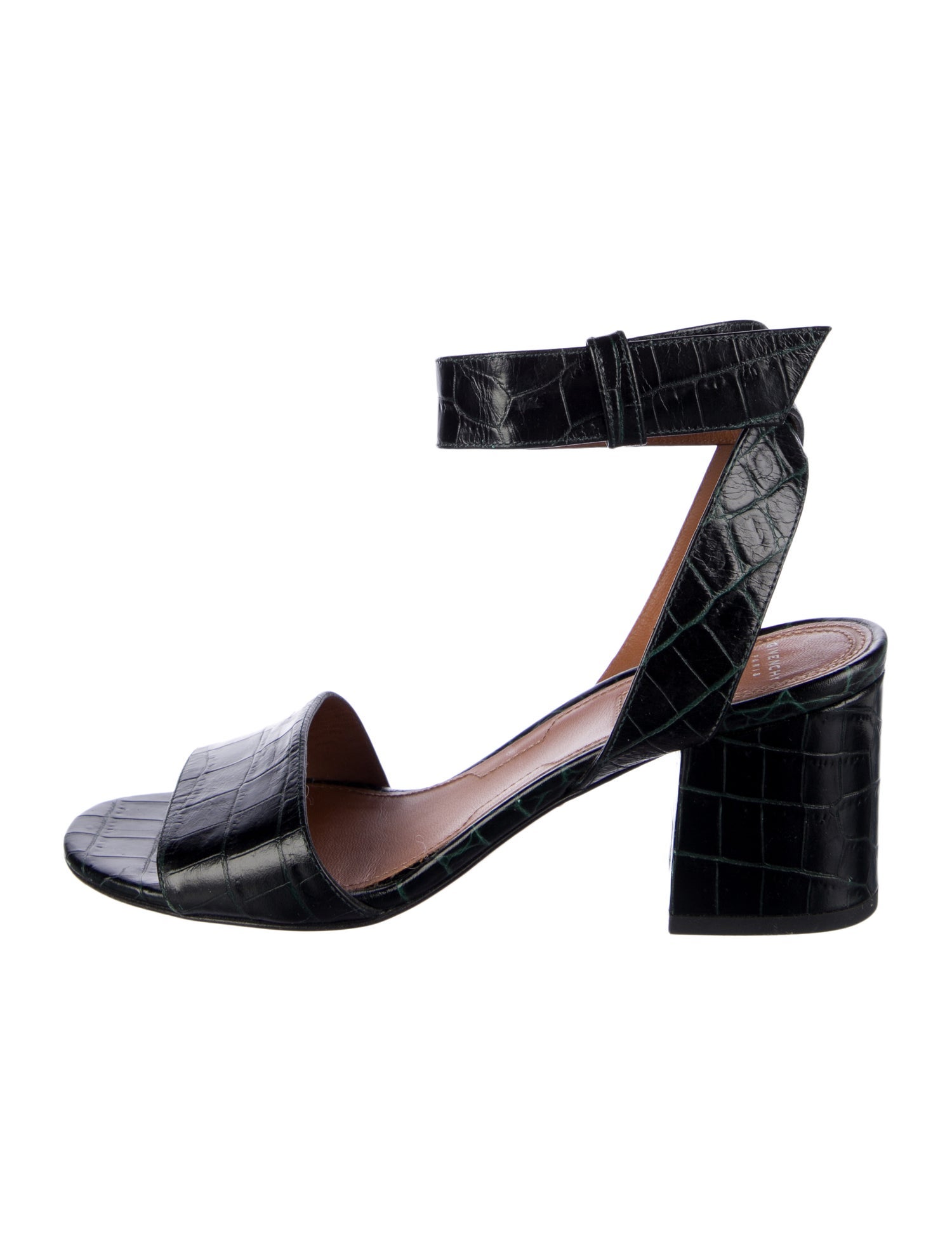 Givenchy Embossed Leather Sandals