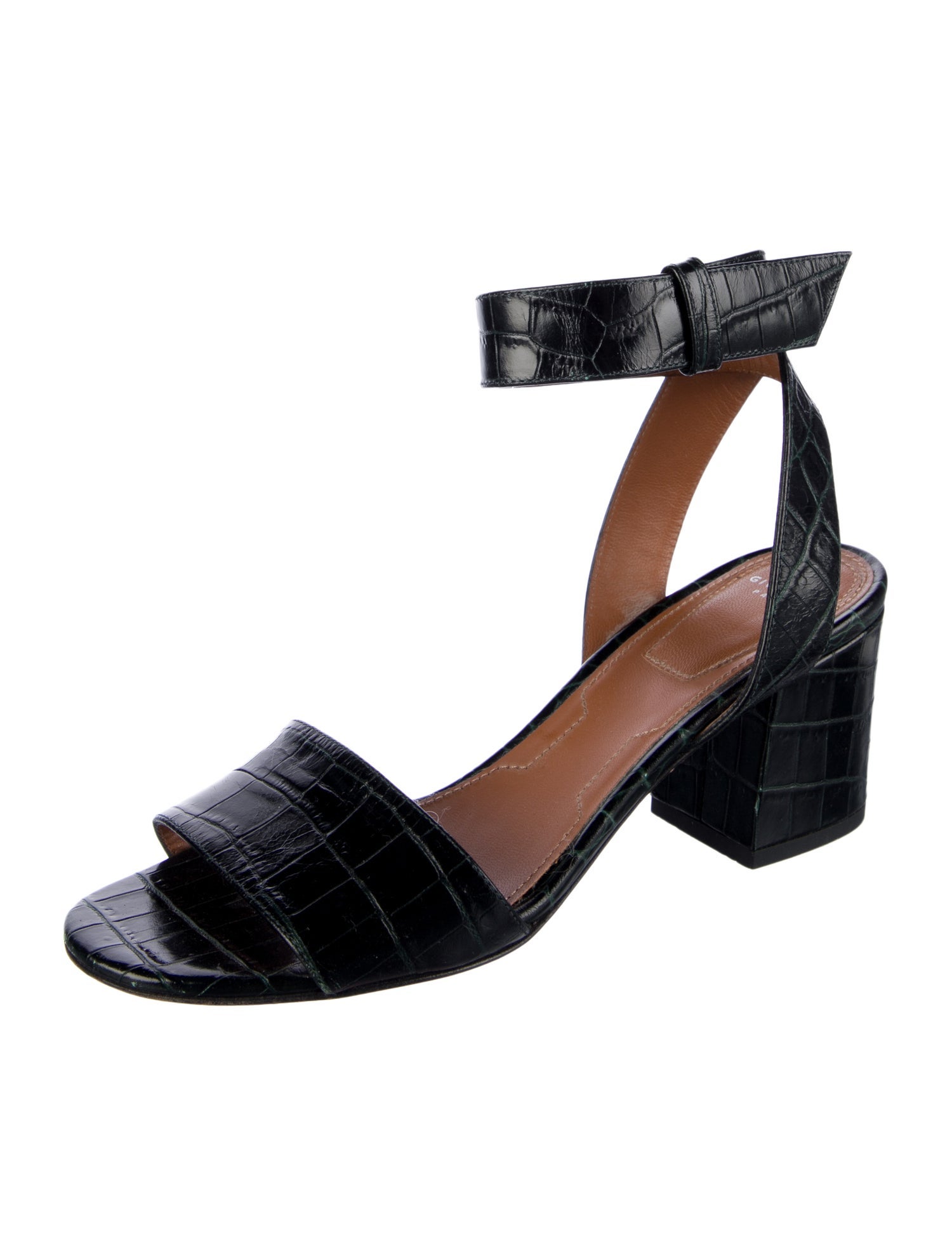 Givenchy Embossed Leather Sandals