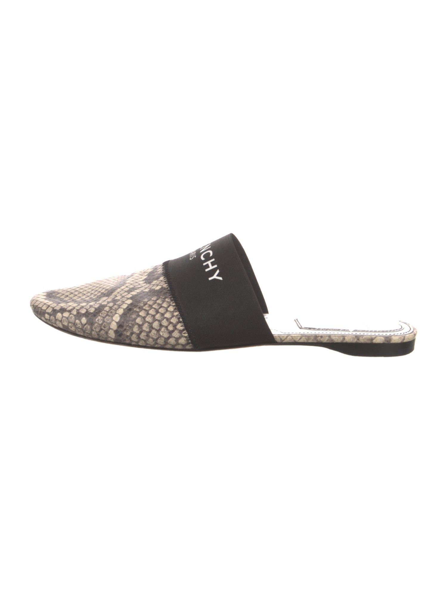 Givenchy Leather Animal Print Mules