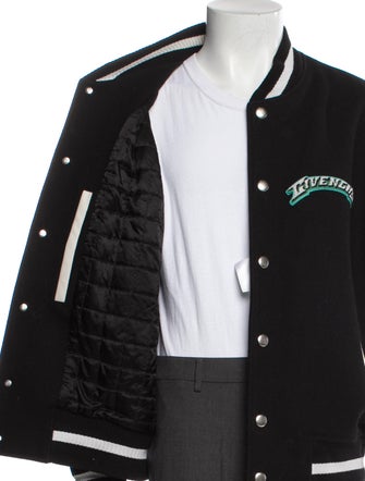 Givenchy Calfskin Colorblock Pattern Varsity Jacket