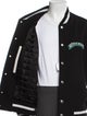 Givenchy Calfskin Colorblock Pattern Varsity Jacket
