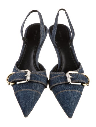 Givenchy Denim Slingback Pumps