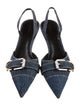 Givenchy Denim Slingback Pumps