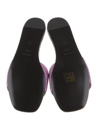Givenchy Raffia Printed Slides
