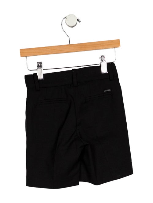 Givenchy Toddler Boys Faux Leather Trim Embellished Shorts