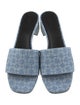 Givenchy Denim Animal Print Slides