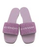 Givenchy Raffia Printed Slides