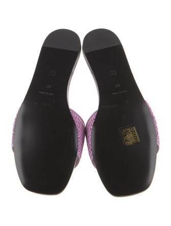 Givenchy Raffia Printed Slides