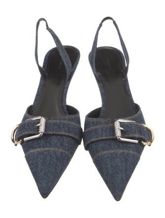 Givenchy Denim Slingback Pumps
