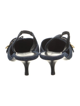 Givenchy Denim Slingback Pumps