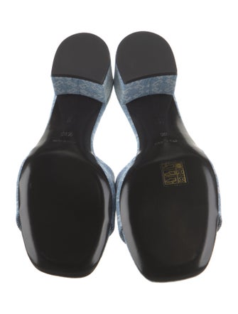 Givenchy Denim Printed Slides