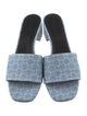 Givenchy Denim Animal Print Slides