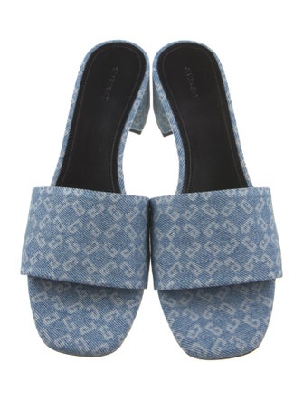 Givenchy Denim Printed Slides