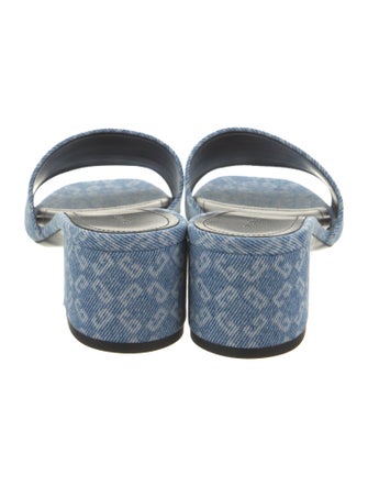 Givenchy Denim Printed Slides