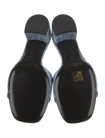 Givenchy Denim Printed Slides