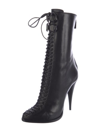 Givenchy Leather Lace-Up Boots