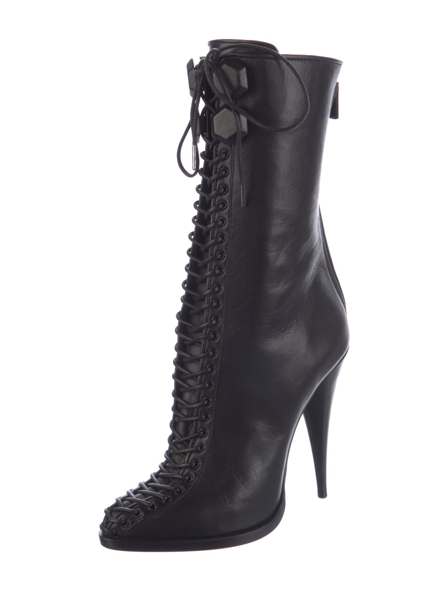 Givenchy Leather Lace-Up Boots