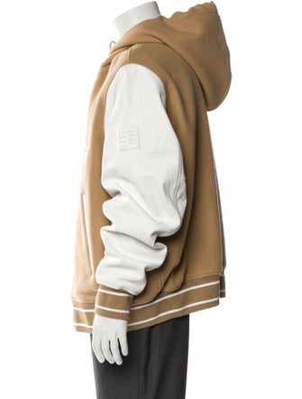 Givenchy Calfskin Graphic Print Varsity Jacket