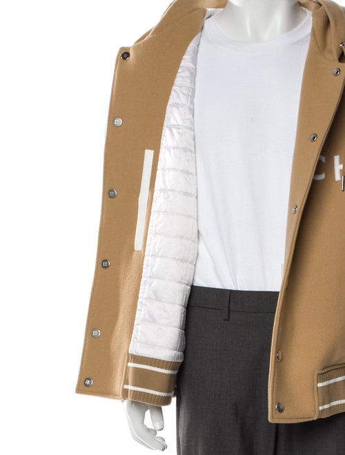 Givenchy Calfskin Graphic Print Varsity Jacket
