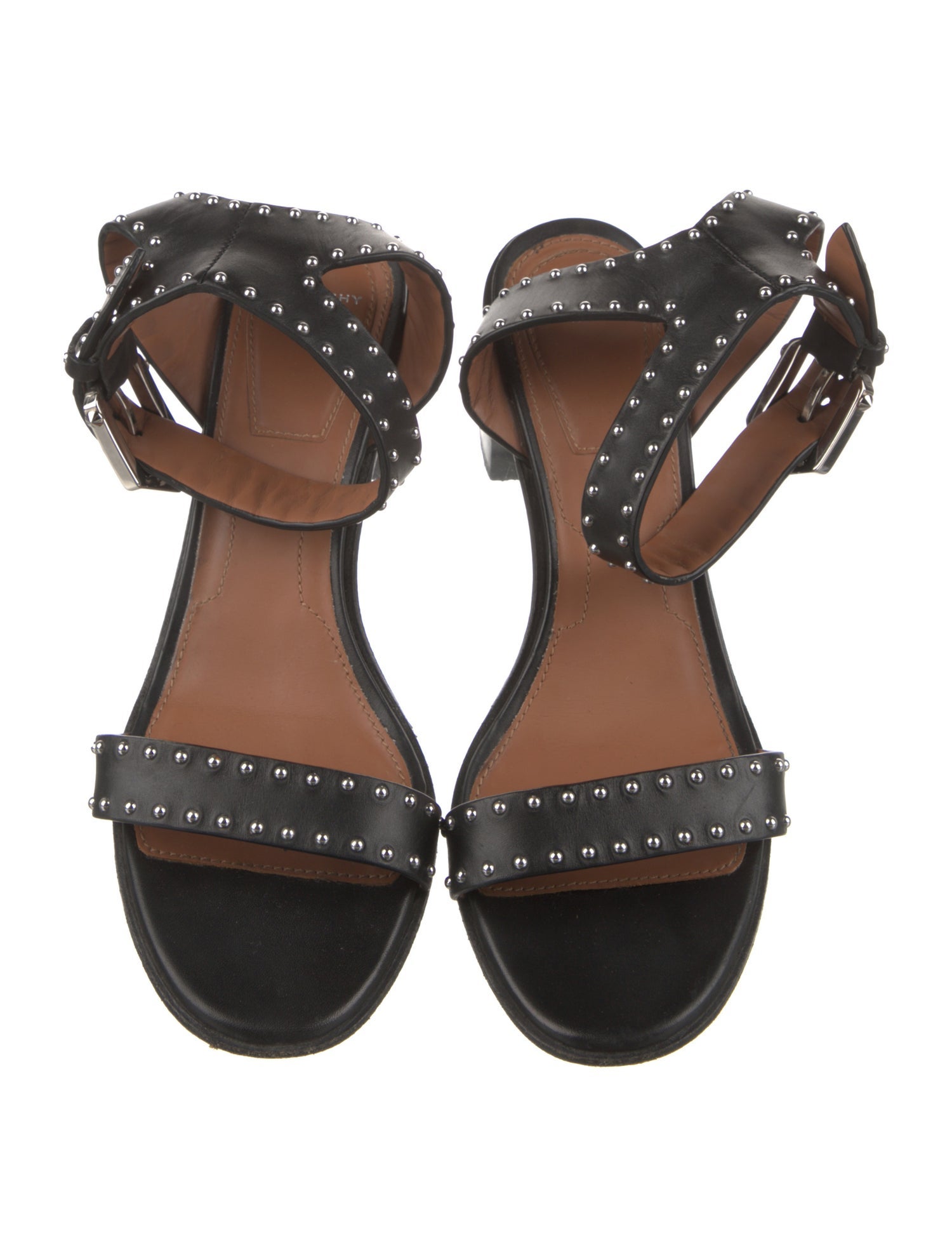 Givenchy Leather Studded Accents Sandals