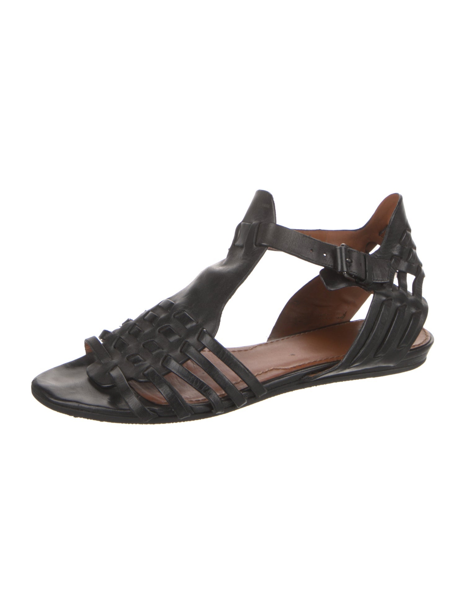 Givenchy Leather T-Strap Sandals
