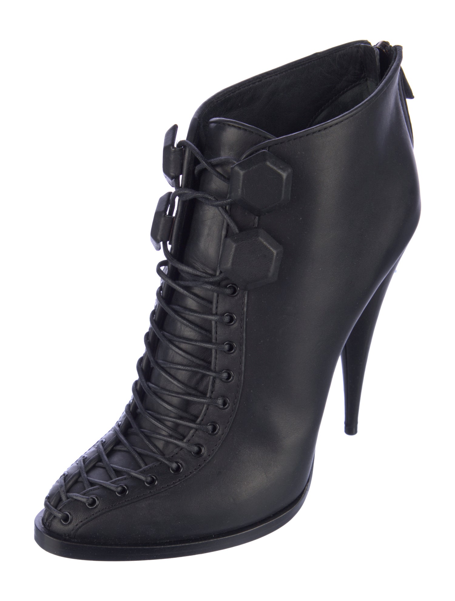 Givenchy Leather Lace-Up Boots