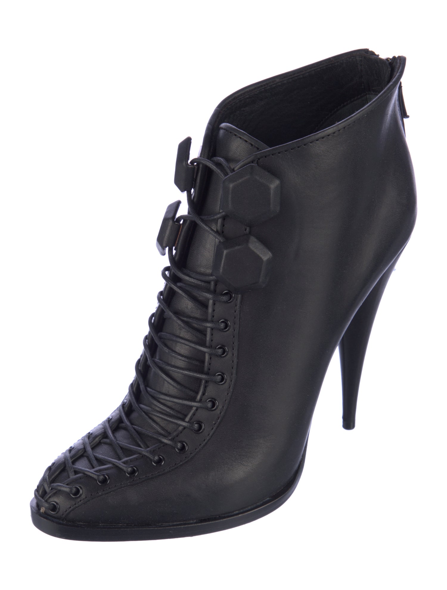 Givenchy Leather Lace-Up Boots