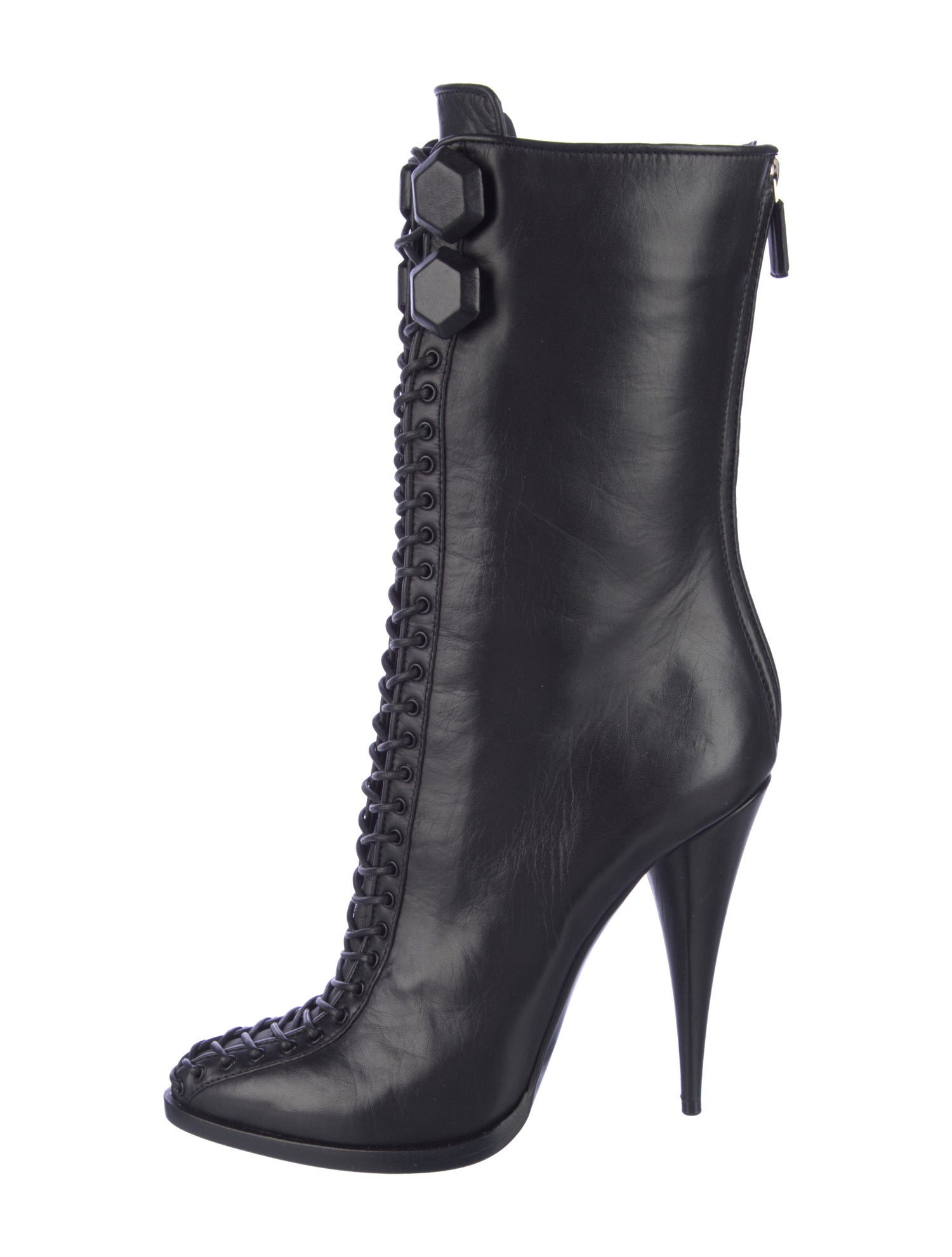Givenchy Leather Lace-Up Boots