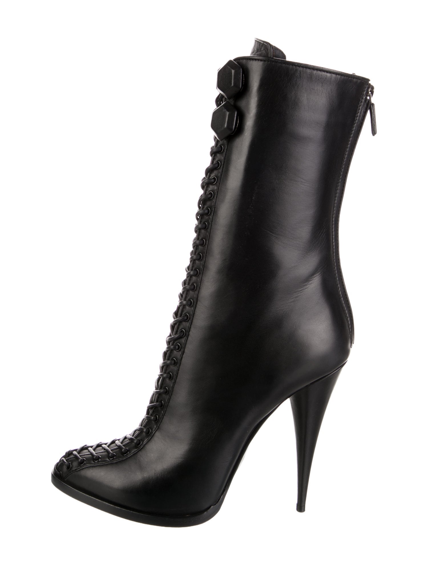 Givenchy Leather Lace-Up Boots