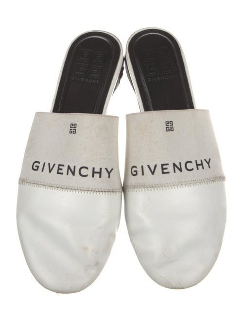 Givenchy Leather Graphic Print Mules