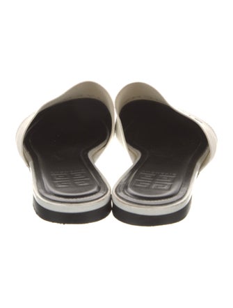 Givenchy Leather Graphic Print Mules