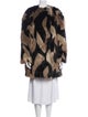 Givenchy Animal Print Faux Fur Coat