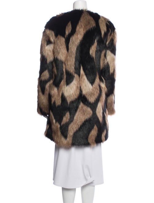 Givenchy Animal Print Faux Fur Coat