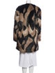 Givenchy Animal Print Faux Fur Coat