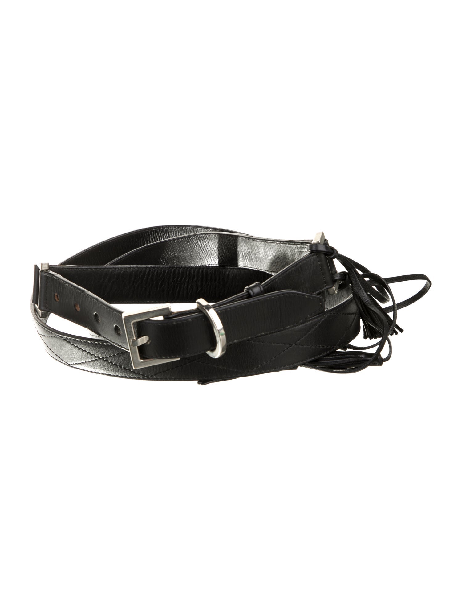 Givenchy Leather Tassel Accents Belt