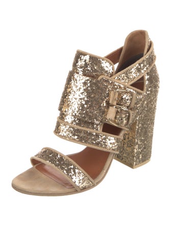 Givenchy Glitter Gladiator Sandals