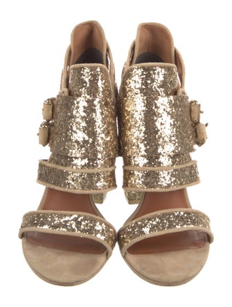 Givenchy Glitter Gladiator Sandals