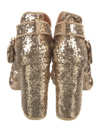 Givenchy Glitter Gladiator Sandals