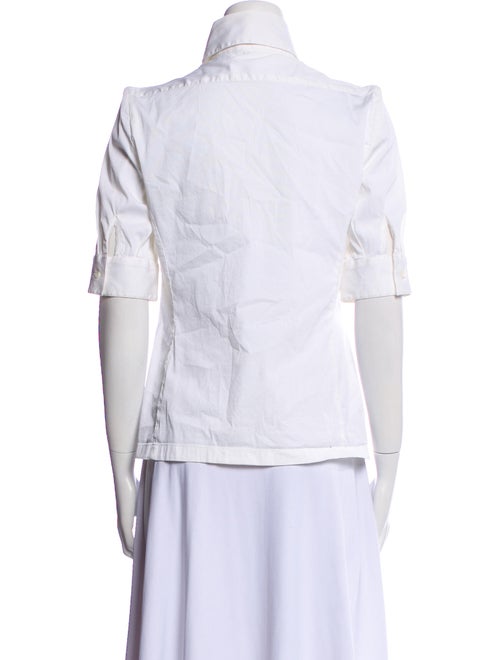 Givenchy Short Sleeve Button-Up Top