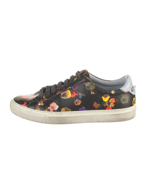 Givenchy Leather Floral Print Sneakers