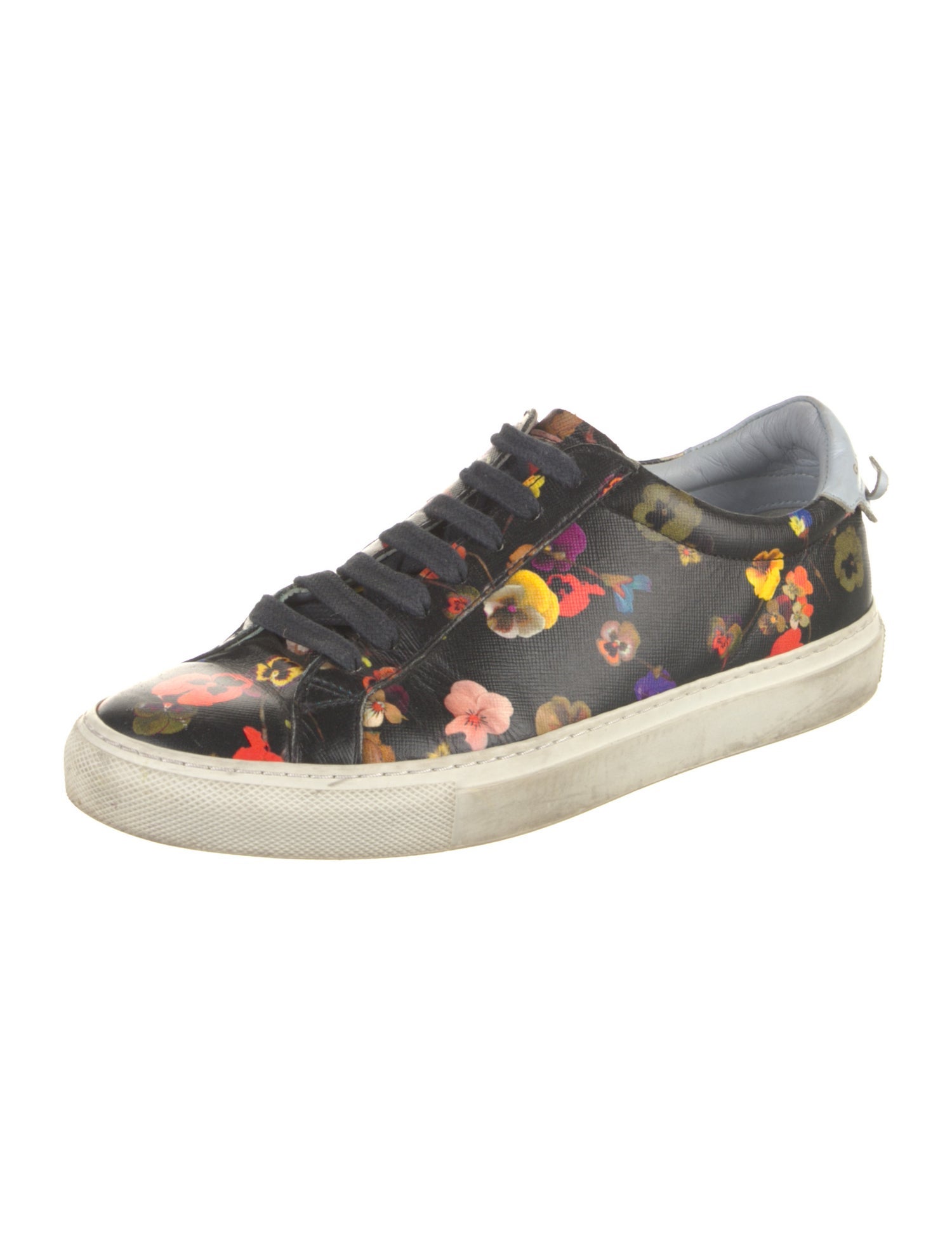 Givenchy Leather Floral Print Sneakers