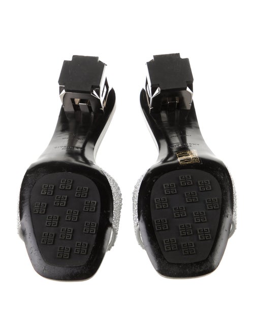 Givenchy Satin Crystal Embellishments Slides