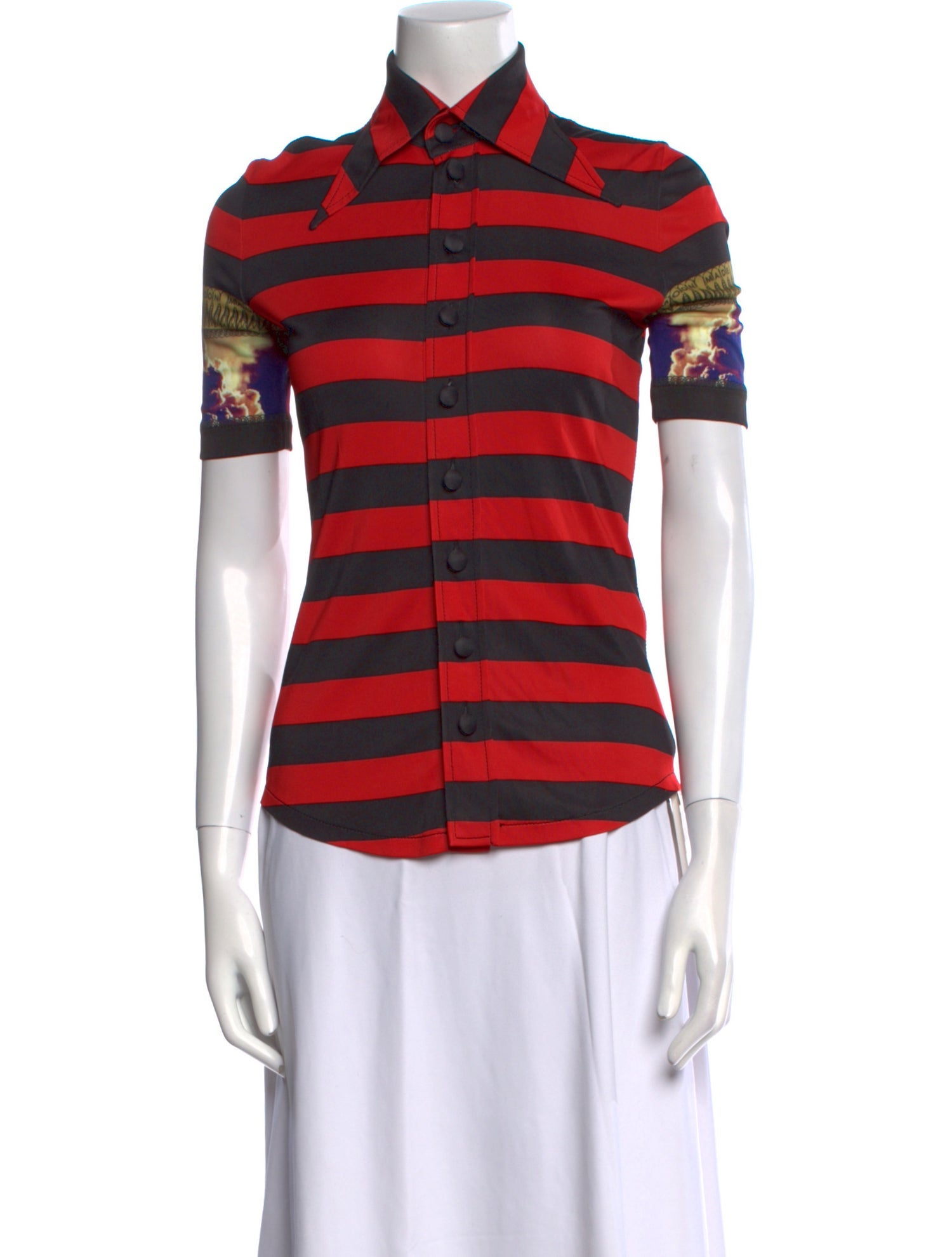 Givenchy Striped Short Sleeve Polo
