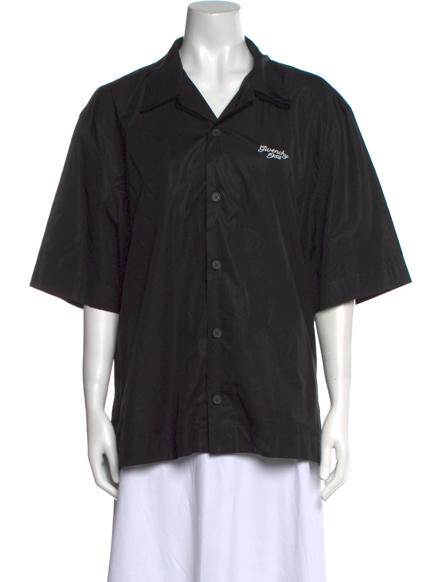 Givenchy Short Sleeve Button-Up Top